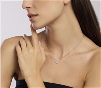 Collana Mabina Donna HAPPY LOVE in Argento Zircone 553681 - 553681